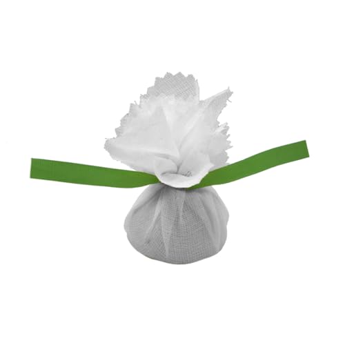 Regency Wraps Lemon Wraps Lemon Covers, White with Green Ribbon, 100 Count Wedge Bags, For Seed-Free Squeezing Over Seafood, Works for Lemon Halves or Wedges