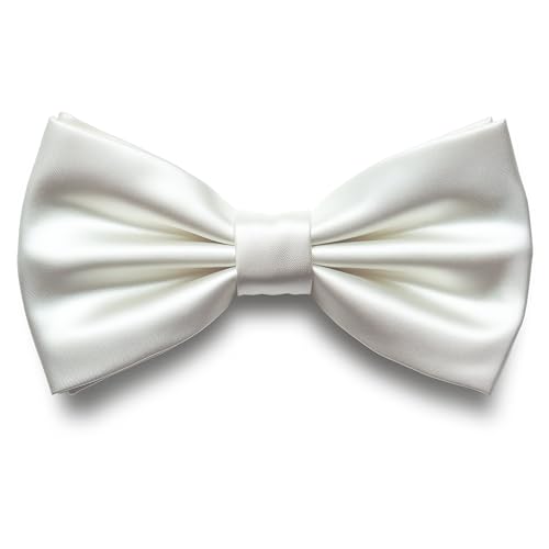 Image of Adam Young Men's Bow Ties Pre-Tied Style Formal Satin Classic Bowtie for Tuxedo Faux Silk
