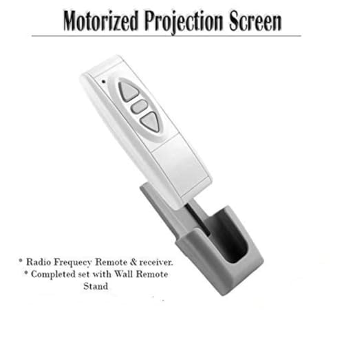 Image of Tonzo 100 Inch Motorized Projector Screen with Remote Control, 4:3 Aspect Ratio, Matte White High Gain Fabric, 4K Support for Home Theater, Office, Classroom & Presentations (7ft Width * 5ft Height)