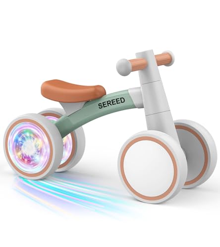 SEREED Colorful Lighting Baby Balance Bike, Toys for 1 Year Old B...