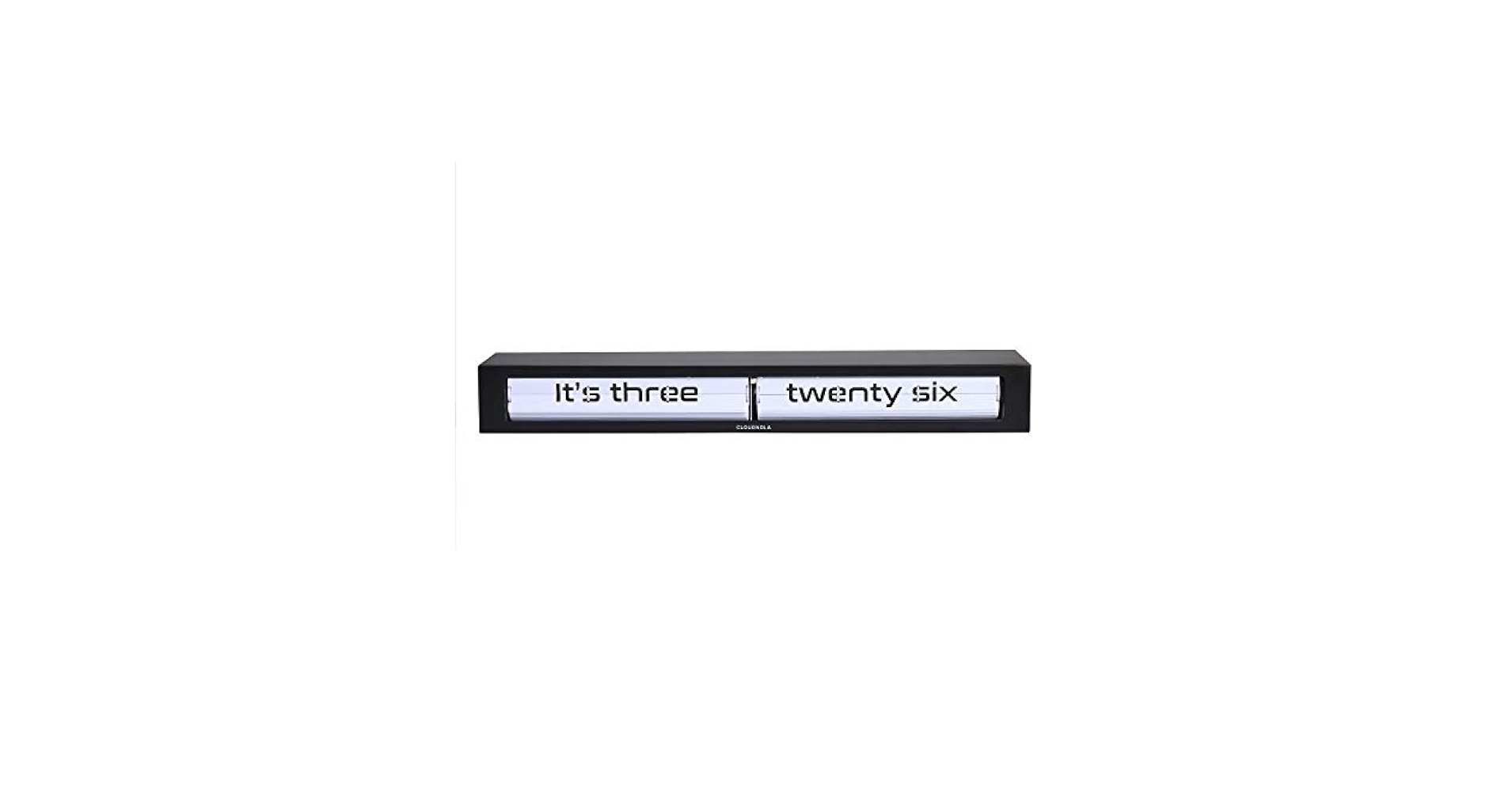 Amazon.com: Cloudnola Texttime Black and White Metal Wall