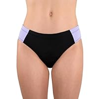 MYLILY Perioden Bikini Teenager Sportlich Schwarz | Menstruationsbadehose Mädchen | Perioden Bademode Teenager | Auslaufsichere Perioden Bikinihose |Perioden Bademode zum Schwimmen (170)