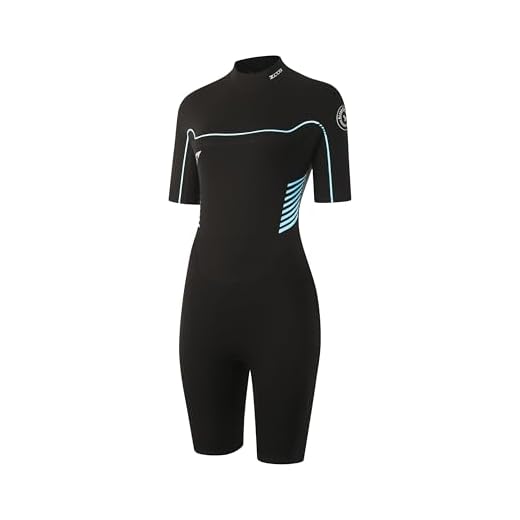 ZCCO Neoprenanzug Shorty für Damen, 3/2mm Kurze Neoprenanzüge für kaltes Wasser, CR-Neopren Tauchanzüge zum Tauchen Surfen Schnorcheln Kajakfahren Wassersport