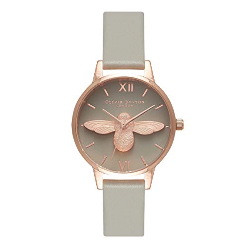 Preisvergleich Produktbild Olivia Burton Damen Analog Quarz Uhr mit Leder Armband OB15AM77