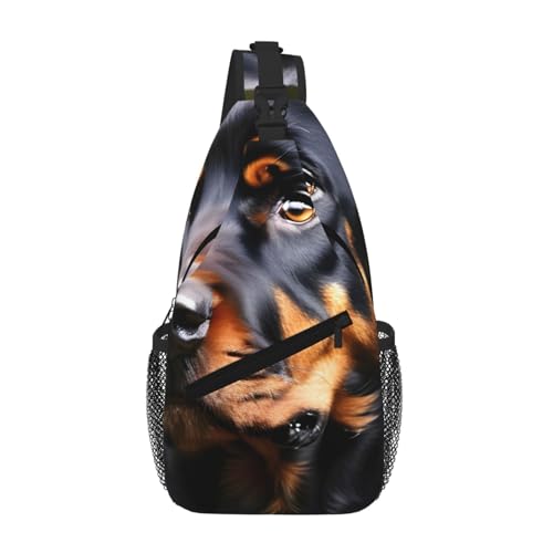 Sac bandoulière Rottweiler pour voyage et randonnée sacoche urbaine légère