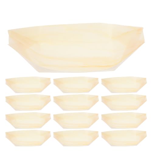 Platos desechables de madera para sushi 9 pulgadas x50 miniatura 1