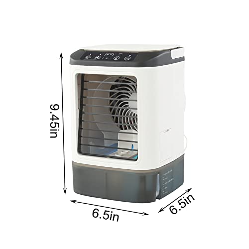 Portable Air Conditioner, Tyranitar 3 Wind Speeds Usb Rechargeable Evaporative Quiet Fast Cooling Air Personal Conditioner With Humidifier For Home Office Bedroom Travel Camping (White) #TOP4