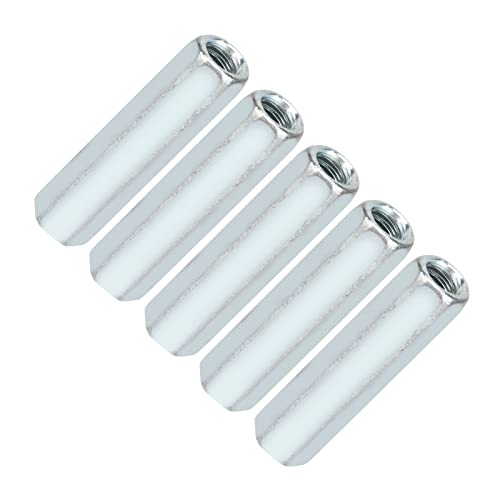 M6 * 40 Encanta o Impasse da Porca, 5 Pces Zinco Chapeou a Porca da Luva do Aço Carbono Fixadores Ro