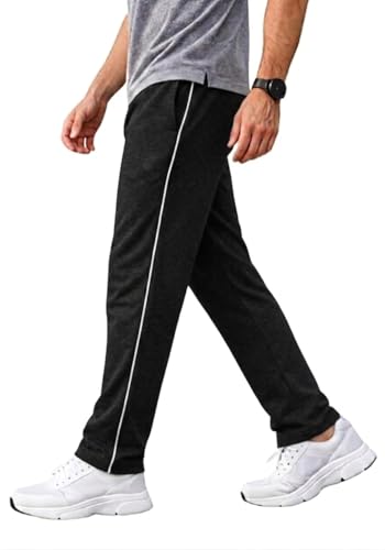 Image of Prince Sports Men's Cotton Track Pant | Comfortable Regular Fit Lower for Gym, Running, Sports & Casual Wear