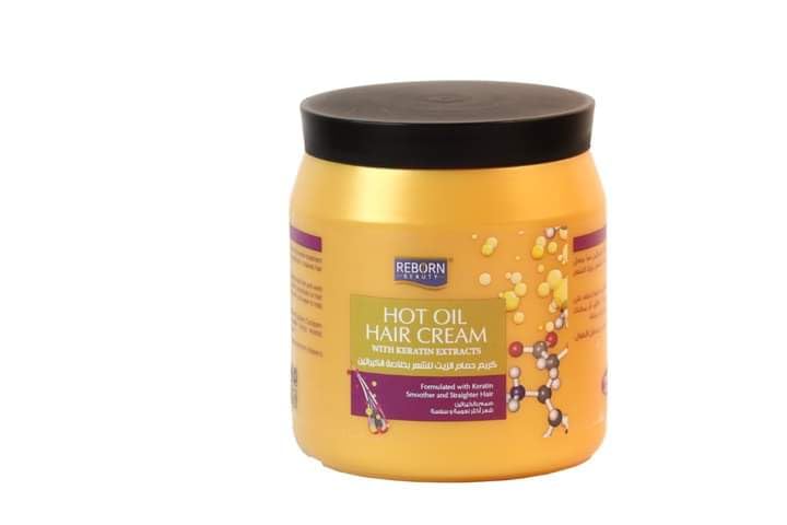 REBORN HOT OIL HAIR CREAM WITH KERATIN EXTRACT FORMULATED WITH KERATIN SMOOTHER AND STRAIGHTER HAIR