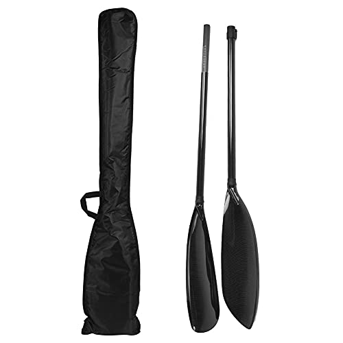 Bonbela Paleta de fibra de carbono profesional duradera portátil de fibra de carbono ajustable para kayak, canoa, barco de pesca