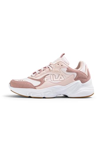 Fila Collene Logo Teens - Zapatillas Deportivas para Adolescentes, Color Blanco Malva, Talla 38 EU, Pale Mauve White, 38 EU