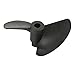 Heyiarbeit 2 Blades CCW Propeller for Ship Model RC Boat Propeller Model Black Plastic Paddle 32mm Diameter 40mm Pitch 3.17mm Hole Dia