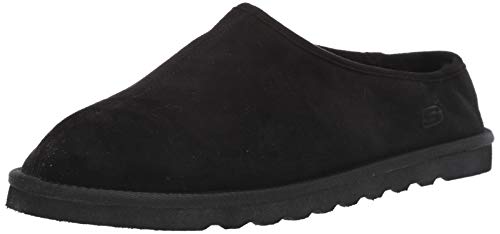 Skechers Men's RENTEN-LEMATO Slipper, Black, 10 Medium US
