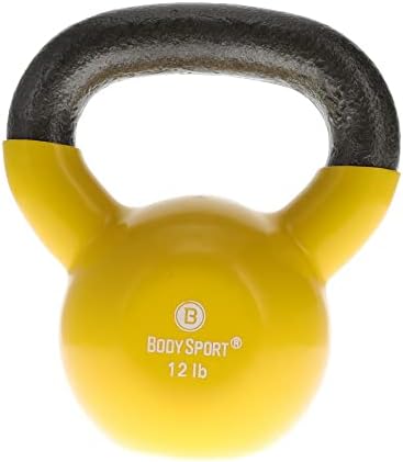 Miniatura 8 de Body Sport Pesa rusa recubierta de vinilo de hierro fundido, pesas rusas para levantamiento de pesas, pesas rusas de entrenamiento de fuerza,