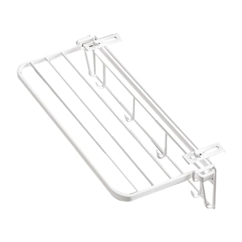 HouseVibe Tendedero para Barandilla de Balcón, Alféizar de Ventana, Radiador Interior, Tendedero Resistente Y Plegable para Ropa, Acero Inoxidable- 35cm