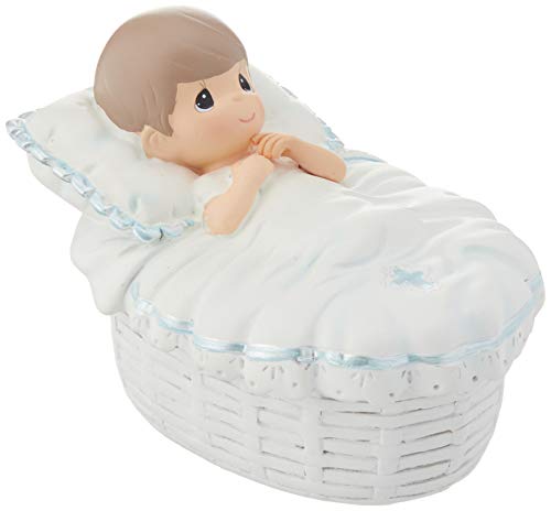 Precious Moments 153407 Baptism Rosary With Box For Boy | Baptized In His Name Resin Box With Rosary | Baptism Gift thumb #2