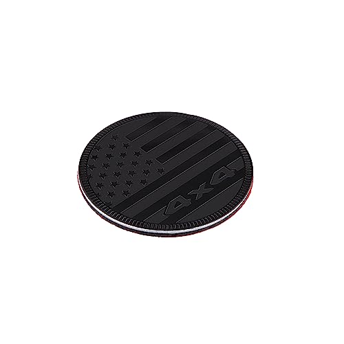 Image of 2Pcs American flag Rated 4 x 4 Metal Car Emblem car Badges Beautiful car Stickers for Motorcycle Bumper Stickers Anywhere Practical Gifts (black)