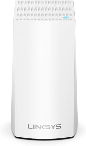 Redes, Personal Computer Linksys Velop - Enrutador WiFi para todo el hogar, serie de doble banda, 1500 pies cuadrados, 1 paquete expandible. (AC1200) (Reacondicionado)