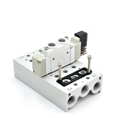 Électrovannes SY5120 avec embase de vanne 10 stations pour centraliser les sorties d'air