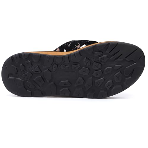 Image of MALIDA Mens Flip Flops Non-Slip Bathroom Shower Shoes Cushion foam Indoor and Outdoor Thong Sandals
