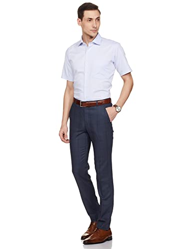 Image of Van Heusen Men's Regular Shirt (VHSHBCUBF73383 Blue 46)