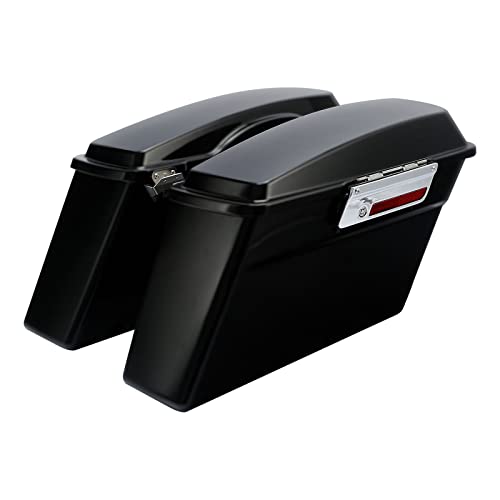 Alforjas rígidas para motos TCMT Negra mate miniatura 4
