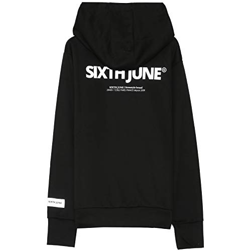 Sixth June Sweat Capuche Aluminum Noir