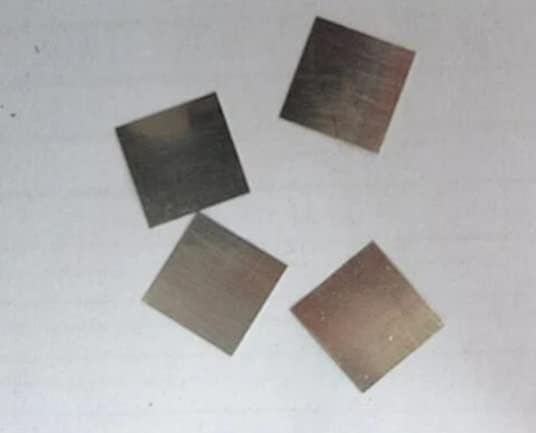 Pureza del electrodo de placa de platino puro de la tableta del platino 99.99% 0.394 in*0.394 in*0.004 in, productos personalizados de diversas