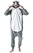 Produktbild Jumpsuit Onesie Tier Karton Kigurumi Fasching Halloween Kostüm Lounge Sleepsuit Cosplay Overall Pyjama Schlafanzug Erwachsene Unisex Grau Nashorn for Höhe 140-187CM Damen Herren