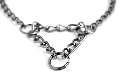 Mighty Paw Martingale-Style Chain Training Collar. Our Limited Cinch Collar Gives A Gentle Reminder Not To Pull Or Stray. 5 Size Options And Made With Durable Tarnish-Resistant Gunmetal. #TOP7