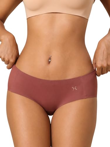 Image of Krvvy Breeze Hipster Underwear for Women | Seamless Mid Waist Panties with Super Stretchable Fabric | Odourless Ventilation | InvisiSoft Edges