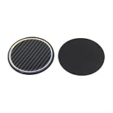 Stylish Car Cup Holder Pad, Seamless Cleaning, Stain and Scratch Protection, Eye Catching Glow, Carbon Fiber Black