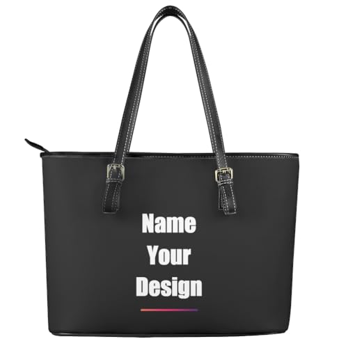 Custom Handbags Womans Men Handbag Purse Tote Shoulder Satchel Bag PU Crossbody Travel Purses with Zippered