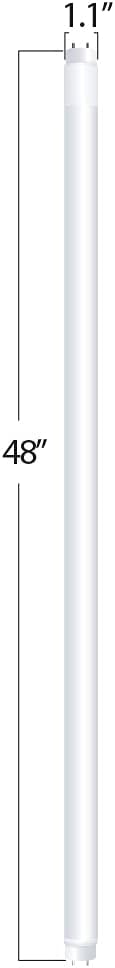 Feit Electric T4815/850/AB/LED/10 Type A and B, Plug and Play or Single Ended Ballast Bypass Installation, 15W=40W, Fluorescent Tube Replacement, UL, 10-Pack, 5000K Daylight 4FT T8 T2 LED Tube Light