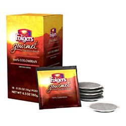 Folgers FOL63100 Gourmet Selection Colombian Coffee Pods (Pack of 18) - Net WT 6.3oz