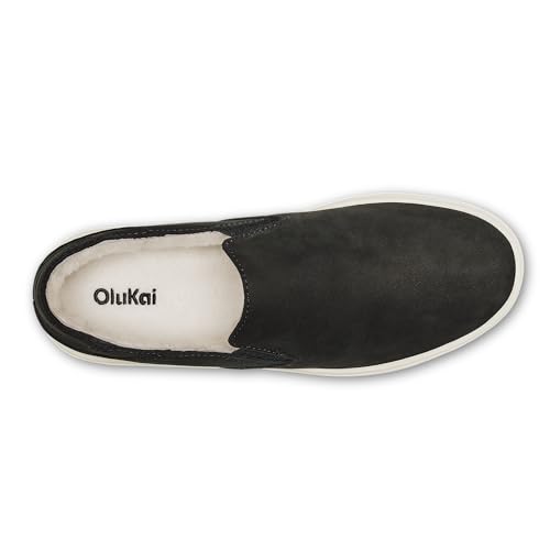 OLUKAI Pehuea Cozy Women's Leather Slip-On Shoes, Easy On & Off Design, Soft & Premium Materials, All-Day Comfort & Support2