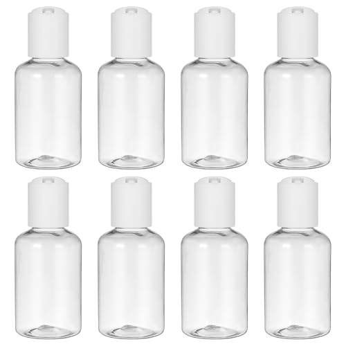 UKCOCO Contenedor Cosmético Rellenable de 50 Ml para Gel de Ducha y Crema Compacto para Uso en Vacaciones Color Aleatorio