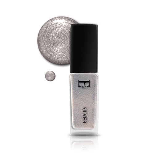 Image of Ellement Co Silver Nail Polish 10 ml with high shine metallic silver tone offers glossy salon finish, smooth streak free application, quick drying formula, and long lasting chip resistant wear, perfect for festive looks, party glam, celebrations, and statement nail styling.