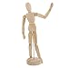 US Art Supply Wood 12" Artist Drawing Manikin Articulated Mannequin with Base and Flexible Body - Perfect for Drawing The Human Figure (12" Female)