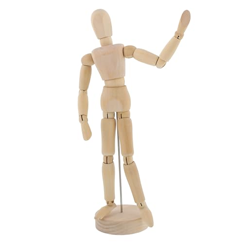 U.S. Art Supply 12 Wooden Female Manikin Figure