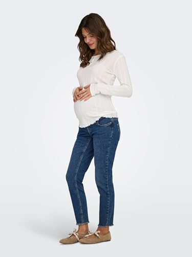 Jean ONLY MATERNITY avec bandeau de maintien extensible en denim souple S - 6