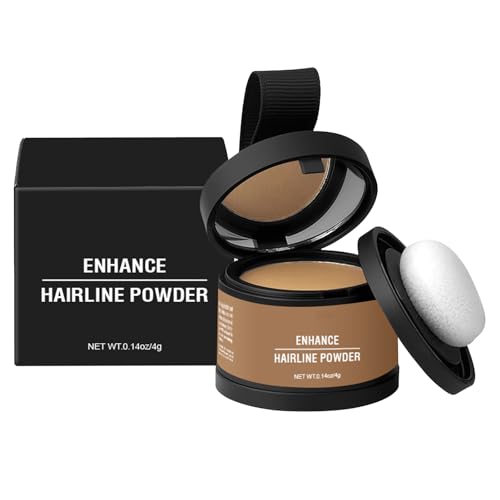 Polvere per attaccatura dei capelli, per donne, Root Cover Up, con applicatore, strumento per ombreggiatura dei capelli, correttore per capelli, copertura grigia per capelli fini e sottili