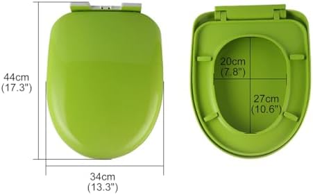 Asiento de inodoro en Forma de V/U/O para adultos y niños, con asiento pequeño desmontable, bisagra Ajustable, tapa de inodoro Ultra resistente de montaje Superior con Kits de montaje, 43-48