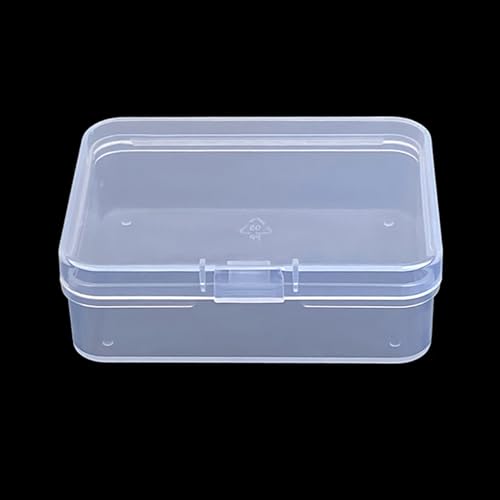Image of 12 Pack Rectangle Small Plastic Containers (2.84 x 2.21 x 0.95 Inch), Small Plastic Containers, Mini Bead Organizer for items, Crafts, Beads, Coins, Jewelry and Business Cards