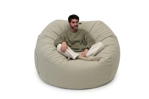La mejor comparación de Puff Coppel . 44 Luuna Puff Salt – Puff Sillón Suave y Acogedor, Asiento Acolchonado para Sala o Recámara, Relleno Ajustable y Funda Lavable