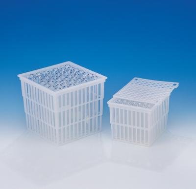 Bel-Art F18739-0000 Science Ware Test Tube Basket, 22.9 cm Height, 22.9 cm Wide, 22.9 cm Length, Polypropylene (Pack of 6)
