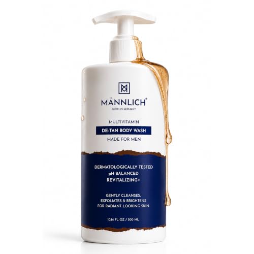 Image of Mannlich De-Tan & Detox Body Wash (300 ml) | 2% Kojic Acid Body Wash for Pigmentation, Tan Removal, Deep Cleansing & Brightening with Multivitamin - Helps Improve Skin Appearance, Hydrates & Nourishes, Suitable for All Skin Types - Paraben & SLS Free