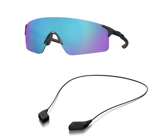 Oakley OO9454 Sunglasses Bundle: OO 9454 945403 Steel and Large Black leash Accessory kit2