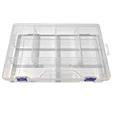 maury's scatola organizer in plastica con divisori, dimensioni varie massima versatilità per un ambiente ordinato (30x20x6 cm)